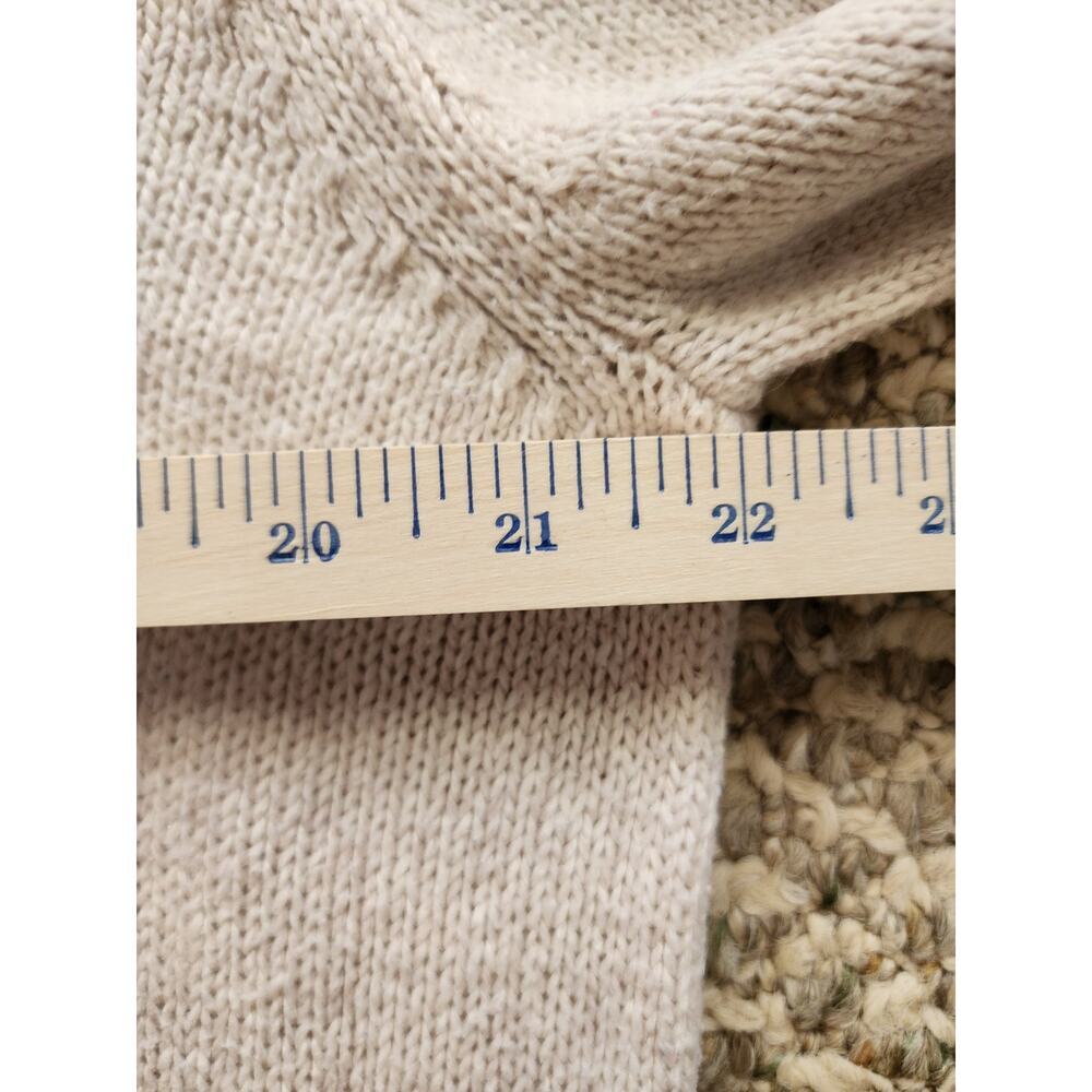 AEROPOSTLE Men's XL Cream Sweater Buttoned Mock Neck Ribbed Hem Coastal Y2k - Picture 6 of 6